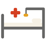 Icono de curas intensivas realizadas por enfermeras a domicilio 